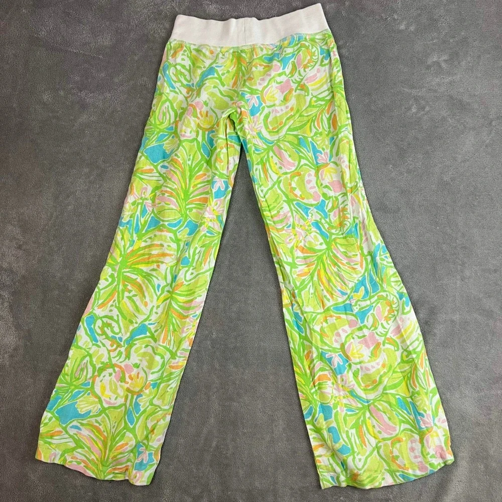 Lilly Pulitzer the Beach Pant Womens XS 100% Linen Beachy Coastal Preppy